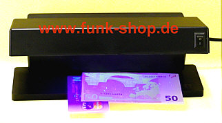 Geldscheinprfer DL103 mit 2x9W UV-Leuchstoffrhren