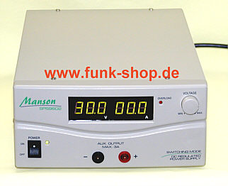 Labornetzteil Manso SPS-9602: 1-30V, 30A max.