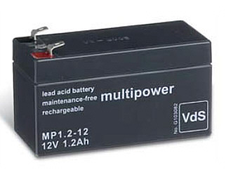 AGM-Blei-GelAkku Multi-Power MP 1.2 12 mit 12Volt und 1,2 Amperestunden