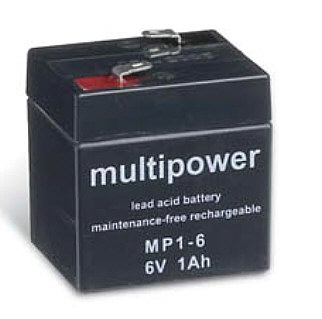 AGM-Bleigelaccu Multipower 6Volt 1,0Ah