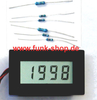 LCD-Einbauvoltmeter DPM 40