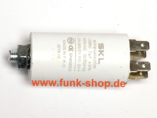 Motorkondensator (Anlasskondensator, Anlaufkondensator, Betriebskondensator) mit 7,0 uF 450VAC