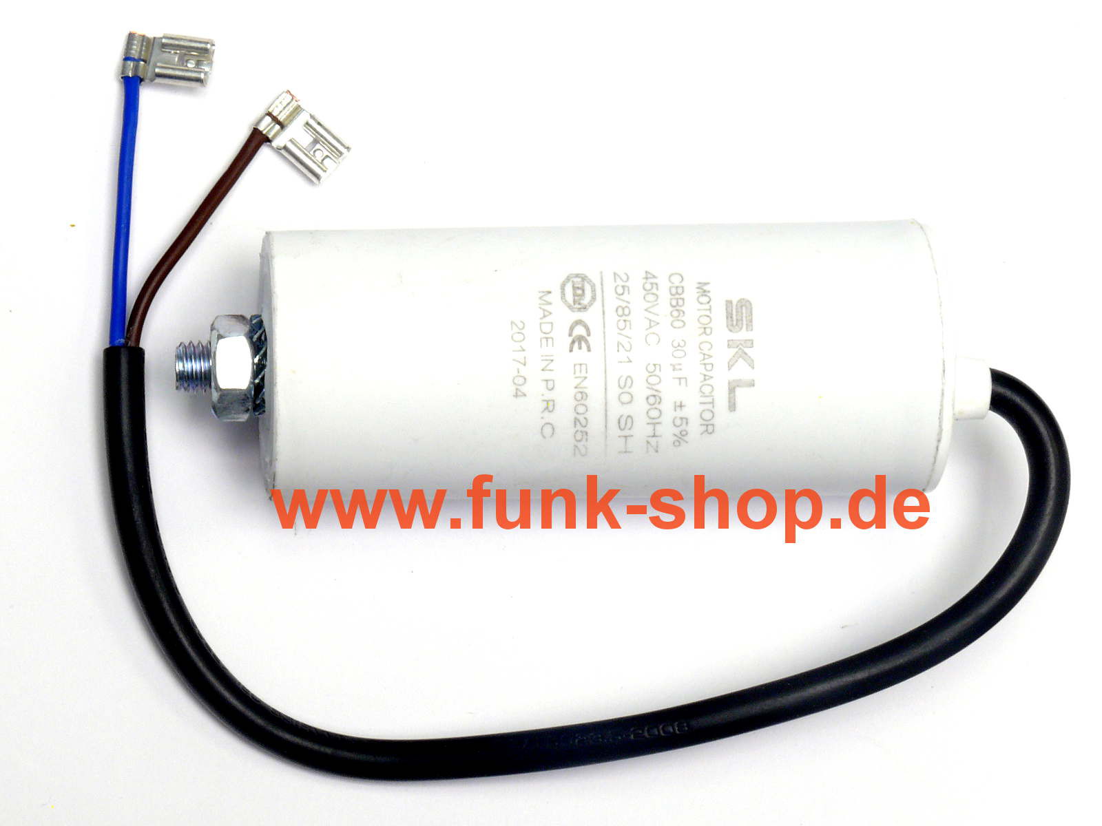 Kabel Anlaufkondensator Motorkondensator CBB60 Kondensator 10,0µF 450V m MKP 